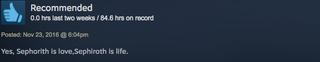 Illustration for article titled Final Fantasy VII, As Told By Steam Reviews